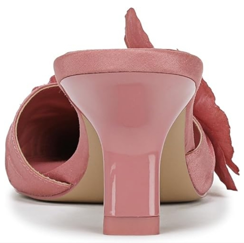 💕🔹️Sam Edelman 🔹️pink lily  Floral Women's BELLA dress  Mules/ Heels. - Picture 4 of 7